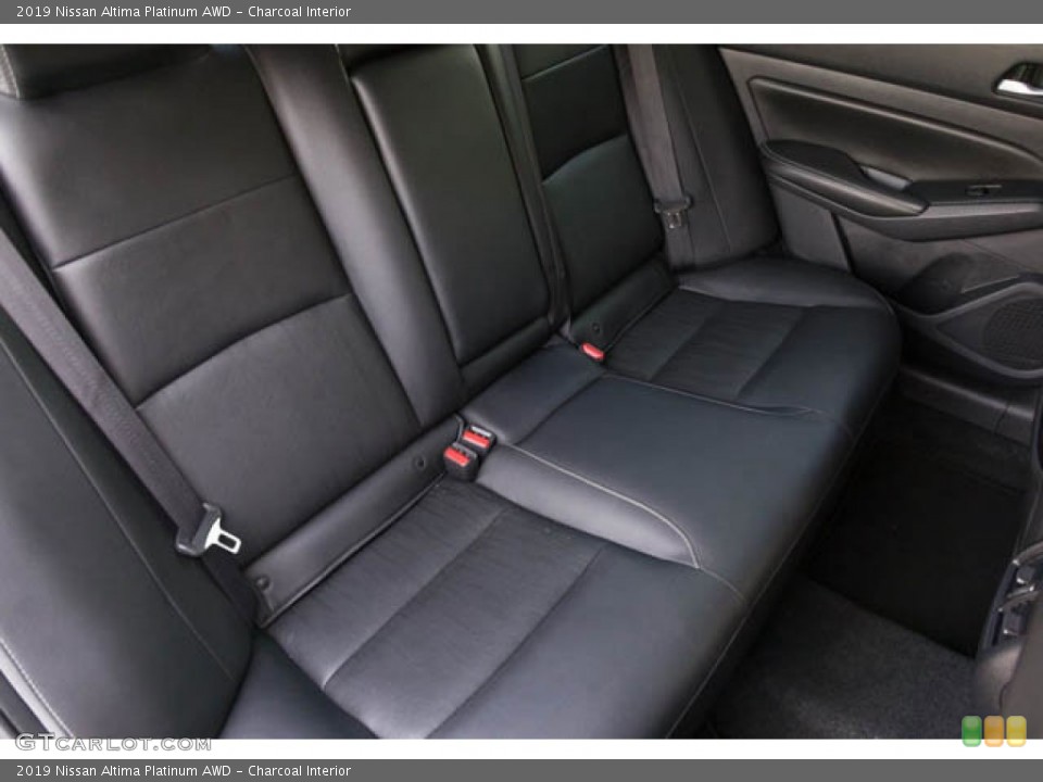 Charcoal Interior Rear Seat for the 2019 Nissan Altima Platinum AWD #145345621