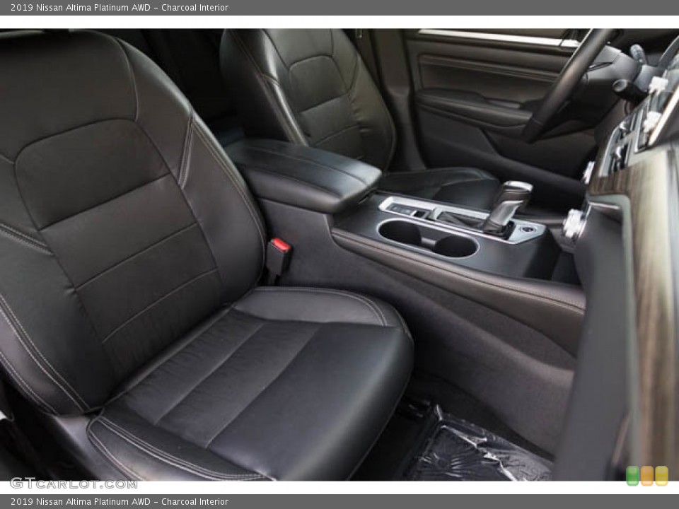 Charcoal Interior Front Seat for the 2019 Nissan Altima Platinum AWD #145345663