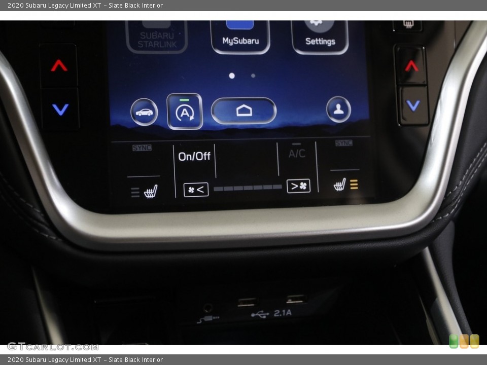 Slate Black Interior Controls for the 2020 Subaru Legacy Limited XT #145345741