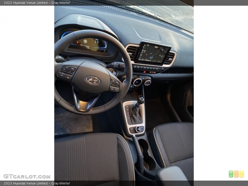 Gray Interior Dashboard for the 2023 Hyundai Venue Limited #145346932