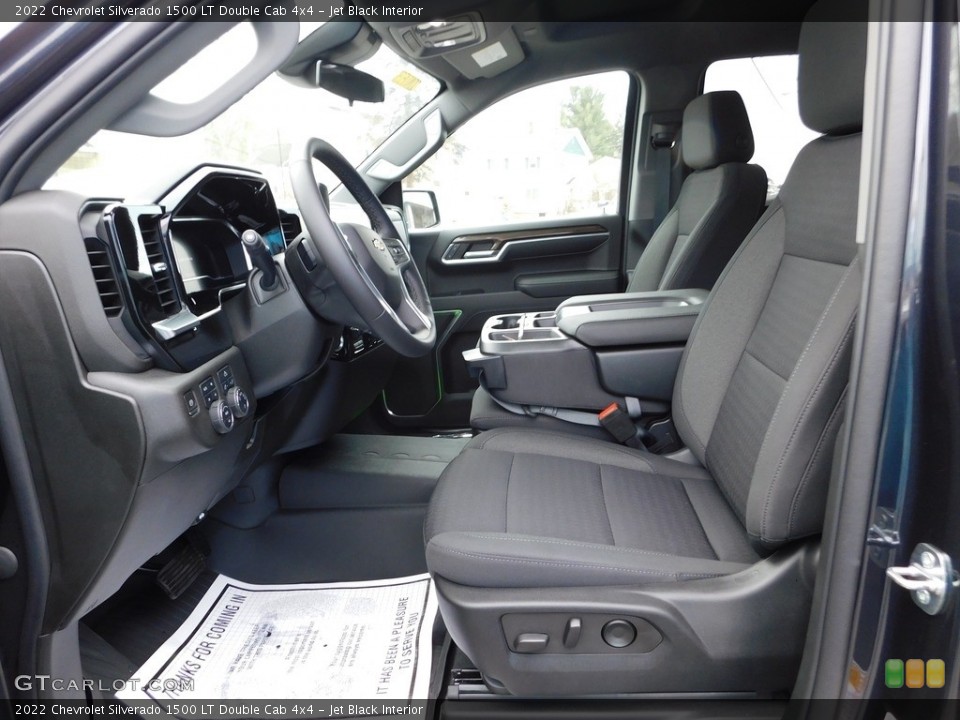 Jet Black Interior Photo for the 2022 Chevrolet Silverado 1500 LT Double Cab 4x4 #145347547