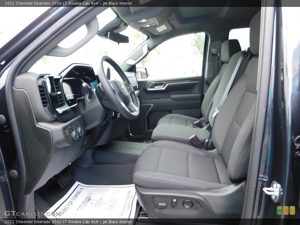 Jet Black Interior Front Seat for the 2022 Chevrolet Silverado 1500 LT Double Cab 4x4 #145347569