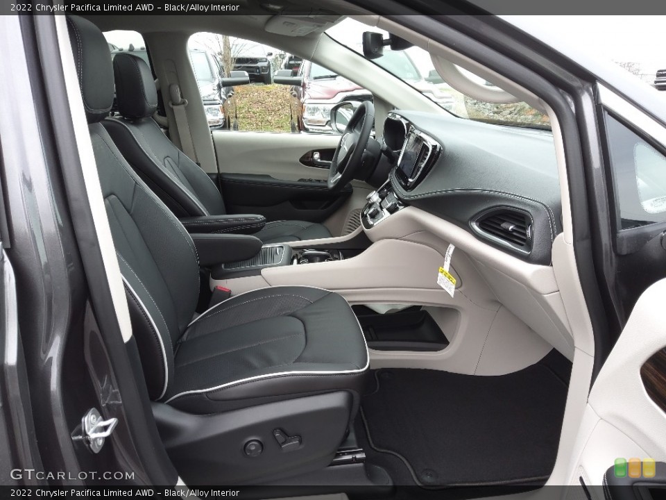 Black/Alloy Interior Front Seat for the 2022 Chrysler Pacifica Limited AWD #145348102