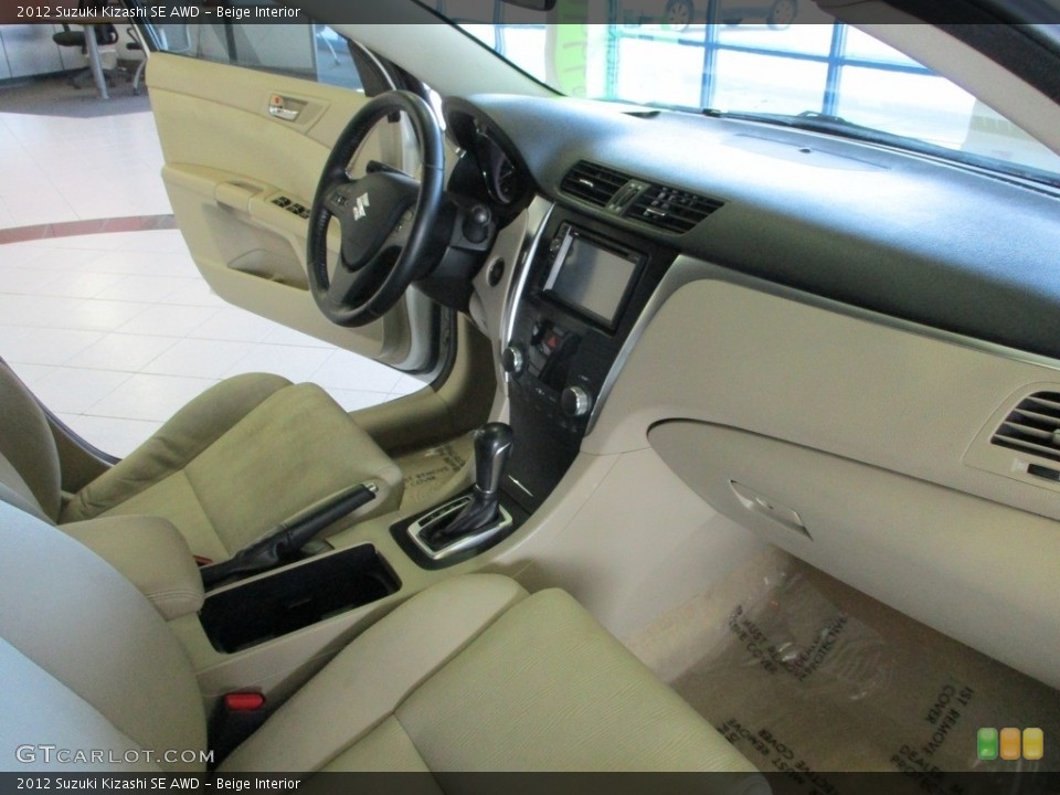 Beige Interior Dashboard for the 2012 Suzuki Kizashi SE AWD #145348153
