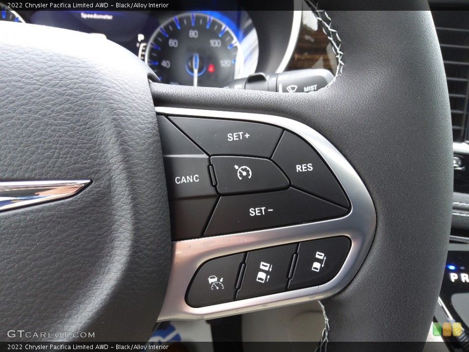 Black/Alloy Interior Steering Wheel for the 2022 Chrysler Pacifica Limited AWD #145348183