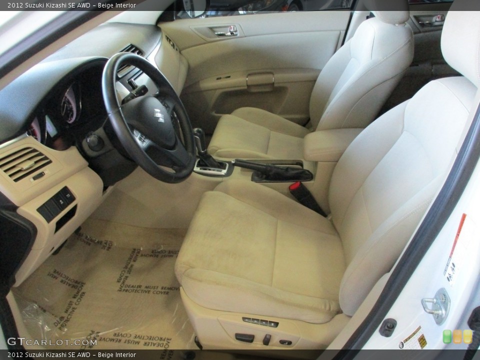 Beige Interior Front Seat for the 2012 Suzuki Kizashi SE AWD #145348447