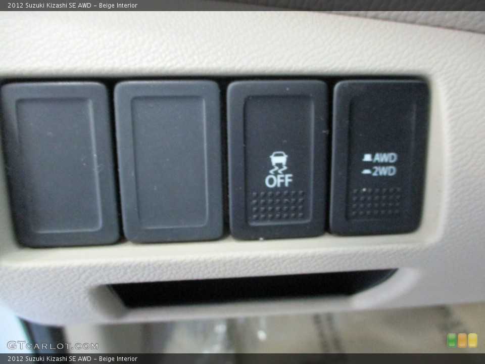 Beige Interior Controls for the 2012 Suzuki Kizashi SE AWD #145348471
