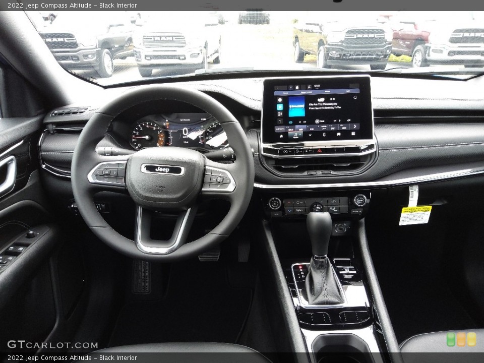 Black Interior Dashboard for the 2022 Jeep Compass Altitude #145349974