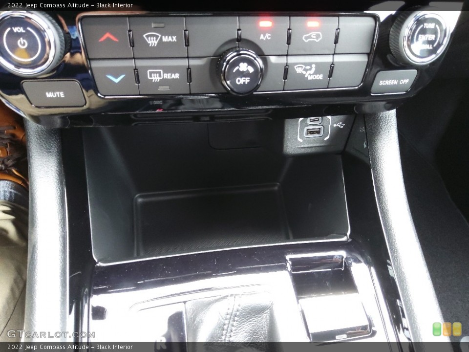 Black Interior Controls for the 2022 Jeep Compass Altitude #145350172