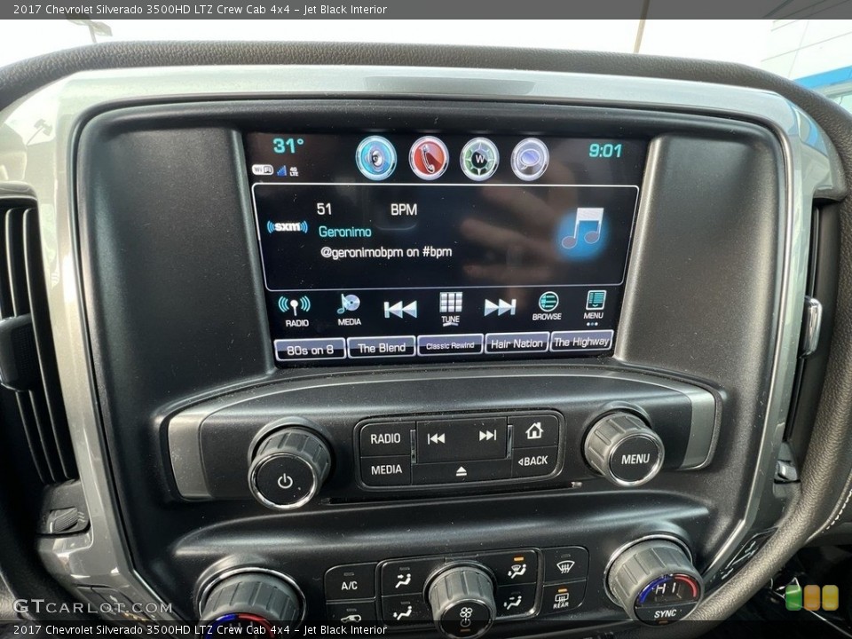 Jet Black Interior Controls for the 2017 Chevrolet Silverado 3500HD LTZ Crew Cab 4x4 #145351039