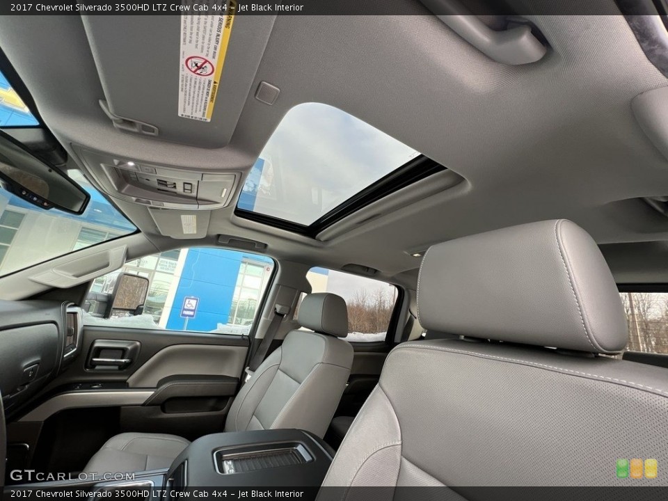 Jet Black Interior Sunroof for the 2017 Chevrolet Silverado 3500HD LTZ Crew Cab 4x4 #145351152