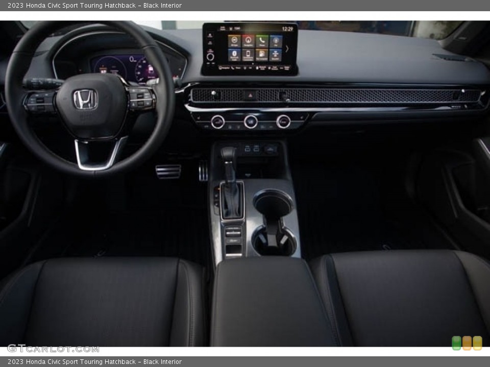 Black Interior Dashboard for the 2023 Honda Civic Sport Touring Hatchback #145351159