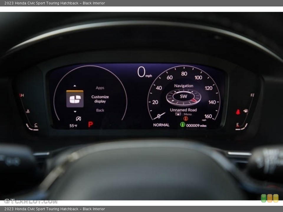 Black Interior Gauges for the 2023 Honda Civic Sport Touring Hatchback #145351180