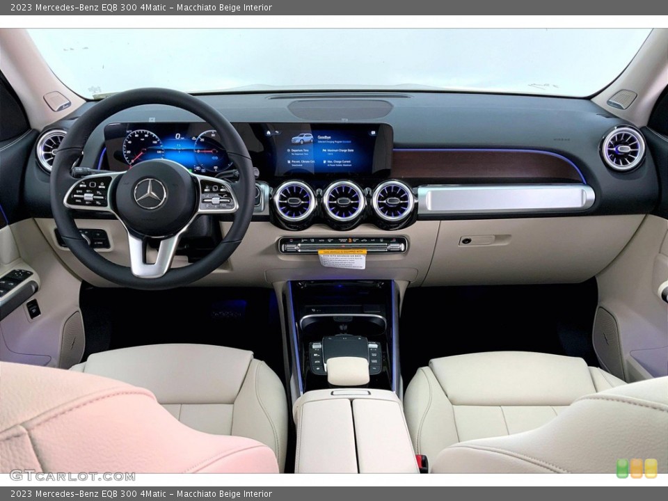Macchiato Beige Interior Dashboard for the 2023 Mercedes-Benz EQB 300 4Matic #145351246