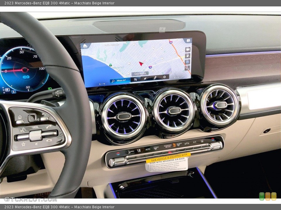 Macchiato Beige Interior Controls for the 2023 Mercedes-Benz EQB 300 4Matic #145351273