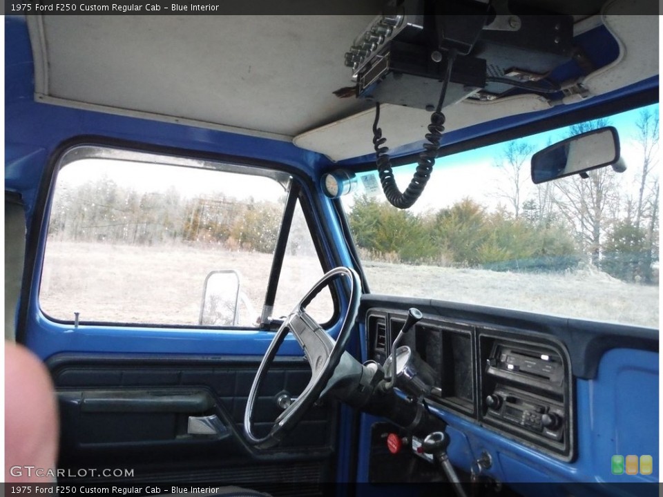 Blue Interior Dashboard for the 1975 Ford F250 Custom Regular Cab #145352437