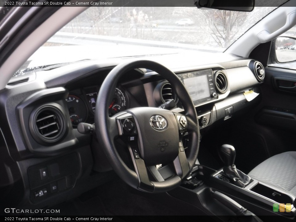 Cement Gray Interior Dashboard for the 2022 Toyota Tacoma SR Double Cab #145352551