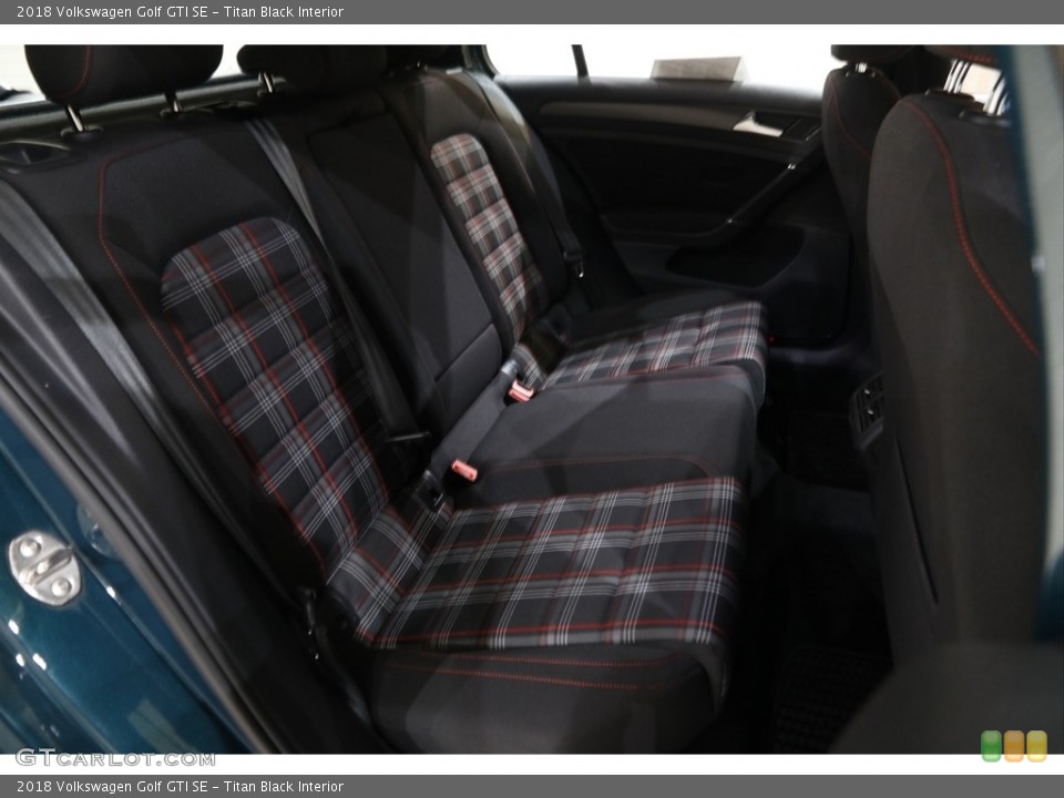 Titan Black Interior Rear Seat for the 2018 Volkswagen Golf GTI SE #145352602