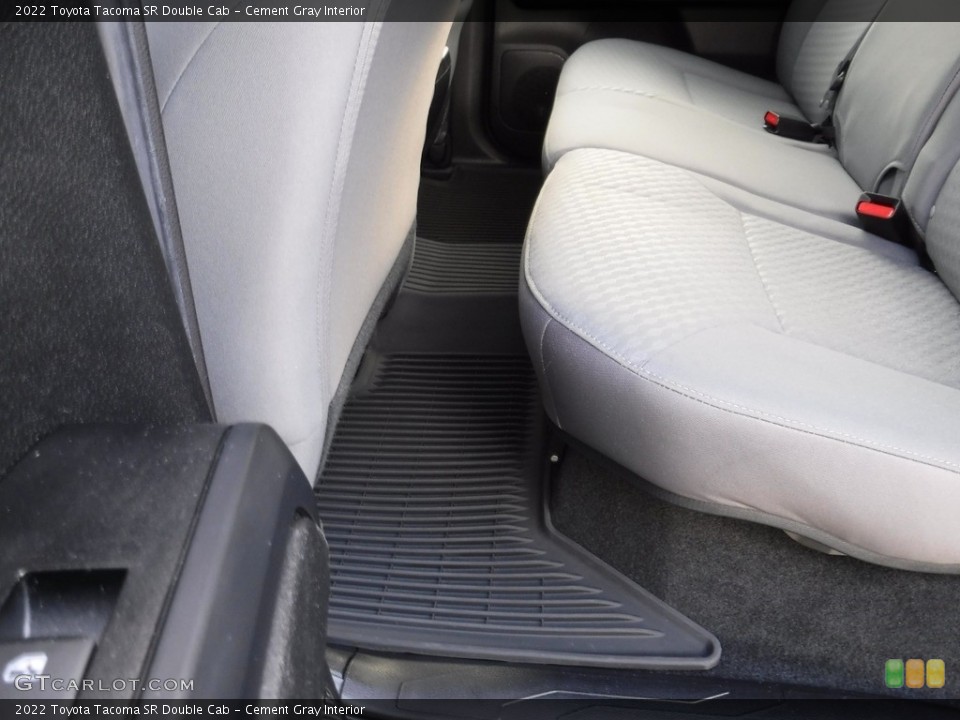 Cement Gray Interior Rear Seat for the 2022 Toyota Tacoma SR Double Cab #145352710