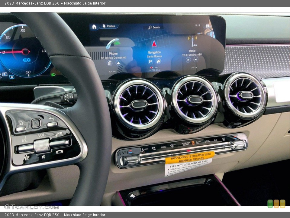 Macchiato Beige Interior Controls for the 2023 Mercedes-Benz EQB 250 #145355085