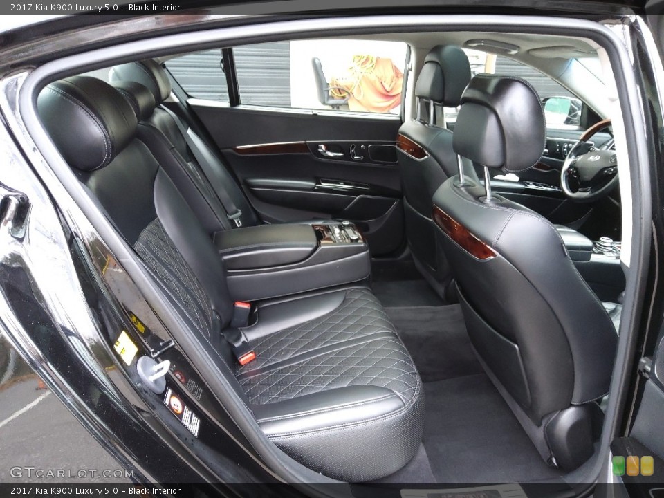 Black Interior Rear Seat for the 2017 Kia K900 Luxury 5.0 #145355160