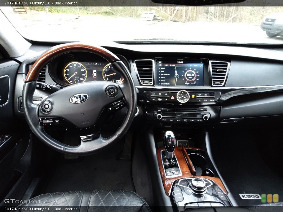 Black Interior Dashboard for the 2017 Kia K900 Luxury 5.0 #145355229