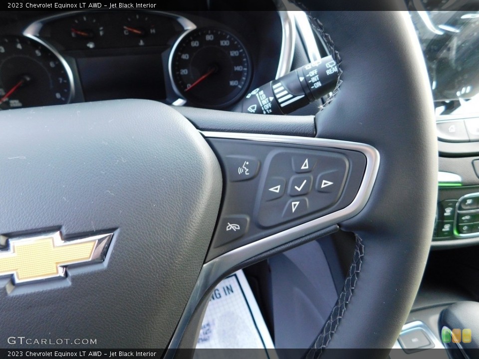 Jet Black Interior Steering Wheel for the 2023 Chevrolet Equinox LT AWD #145355232