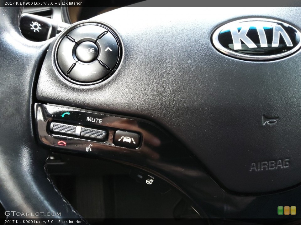 Black Interior Steering Wheel for the 2017 Kia K900 Luxury 5.0 #145355247
