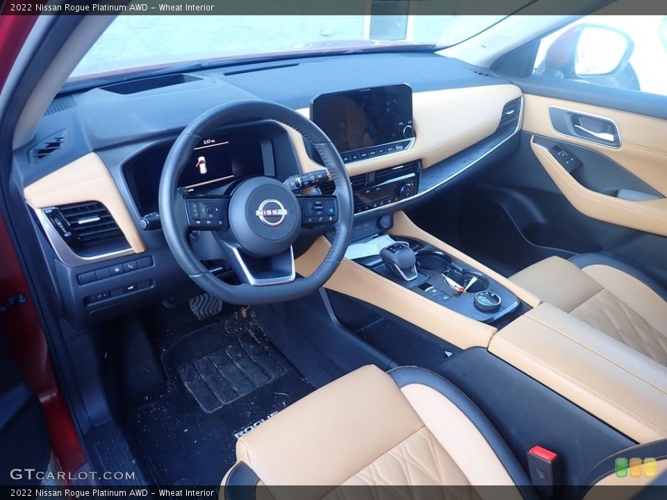 Wheat Interior Photo for the 2022 Nissan Rogue Platinum AWD #145355262