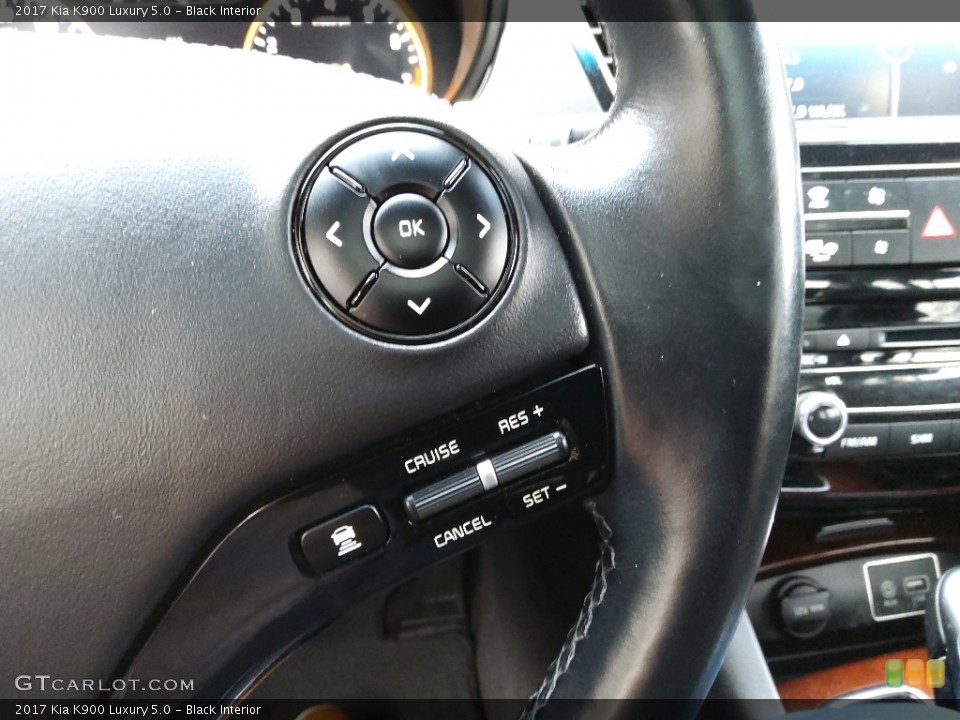 Black Interior Steering Wheel for the 2017 Kia K900 Luxury 5.0 #145355274