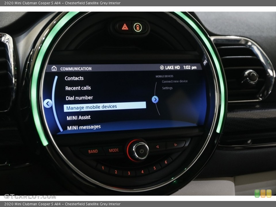 Chesterfield Satellite Grey Interior Controls for the 2020 Mini Clubman Cooper S All4 #145355376