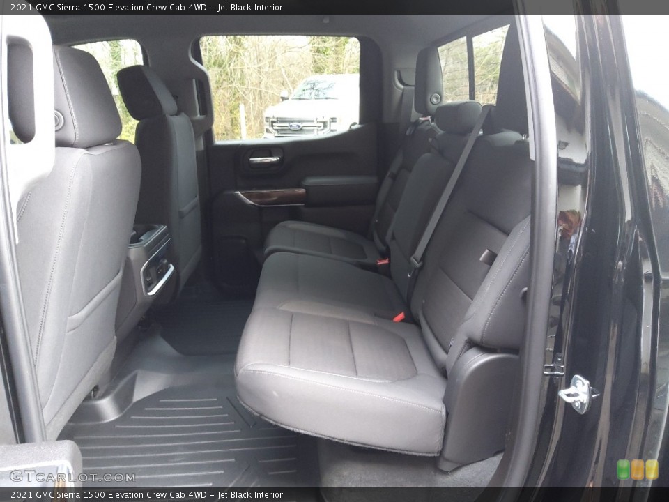 Jet Black Interior Rear Seat for the 2021 GMC Sierra 1500 Elevation Crew Cab 4WD #145356018