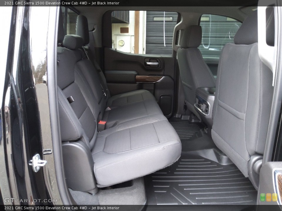 Jet Black Interior Rear Seat for the 2021 GMC Sierra 1500 Elevation Crew Cab 4WD #145356039