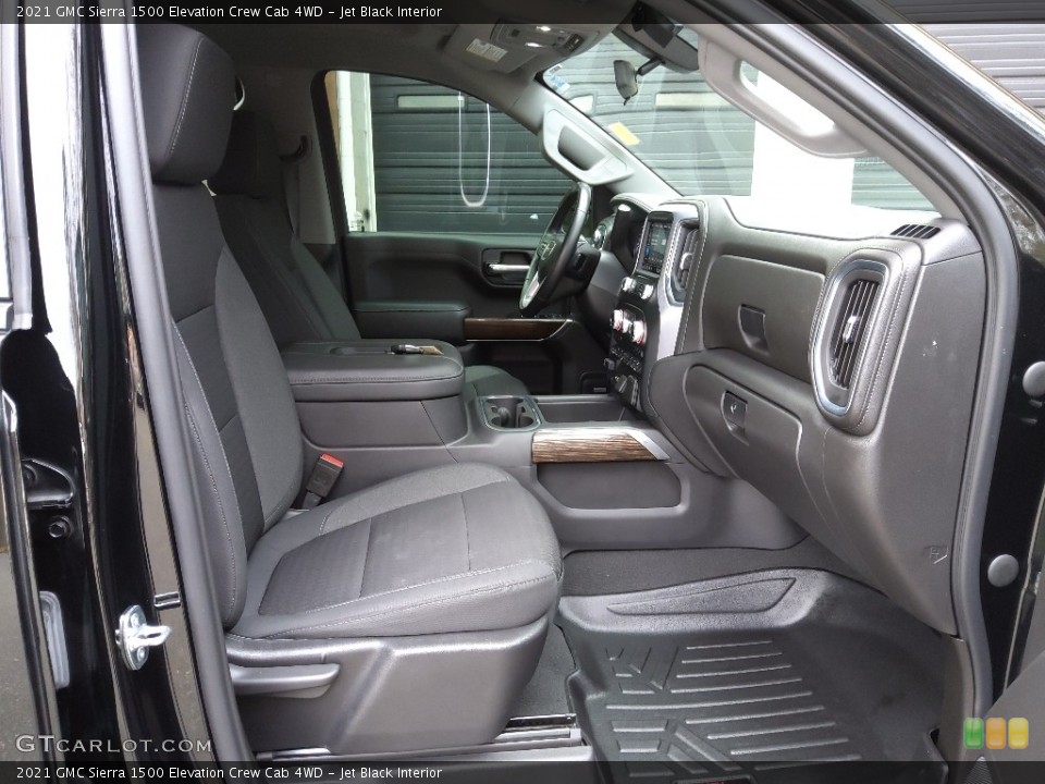 Jet Black Interior Front Seat for the 2021 GMC Sierra 1500 Elevation Crew Cab 4WD #145356057