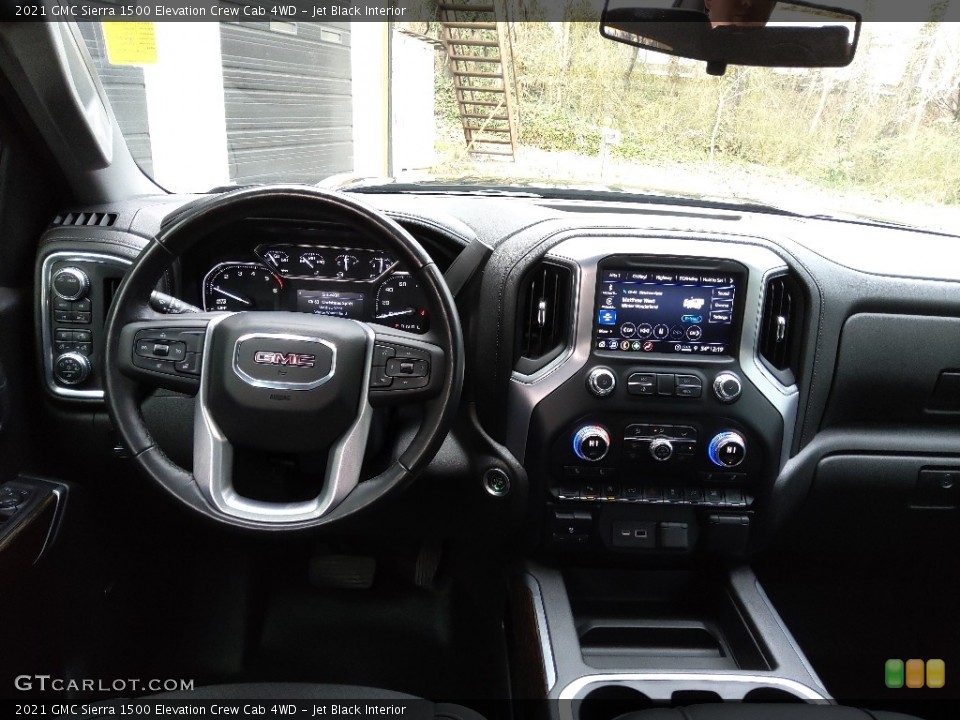 Jet Black Interior Dashboard for the 2021 GMC Sierra 1500 Elevation Crew Cab 4WD #145356081