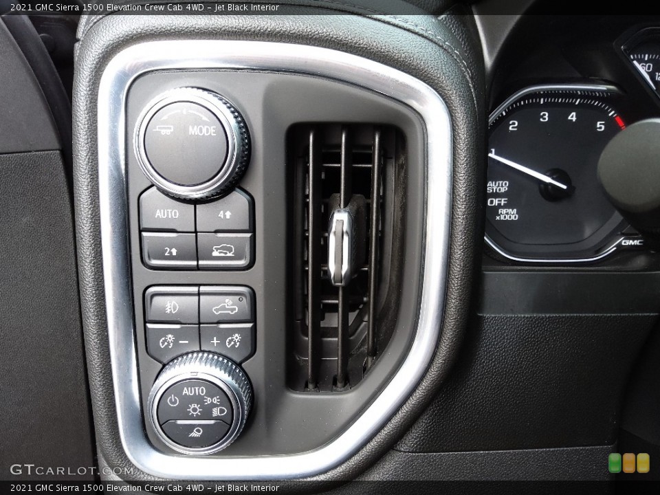 Jet Black Interior Controls for the 2021 GMC Sierra 1500 Elevation Crew Cab 4WD #145356129