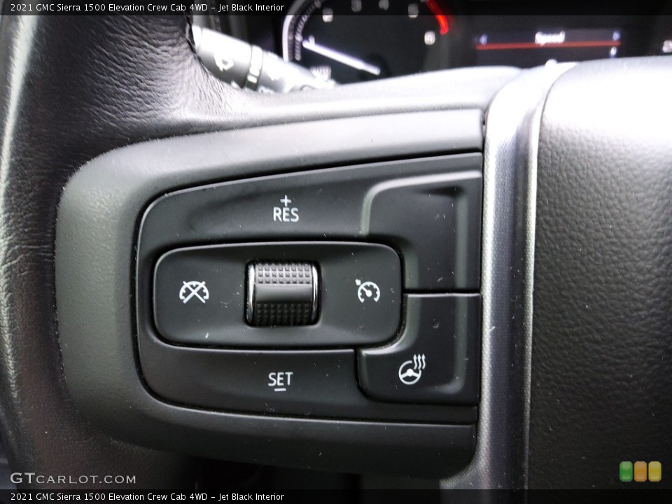 Jet Black Interior Steering Wheel for the 2021 GMC Sierra 1500 Elevation Crew Cab 4WD #145356150