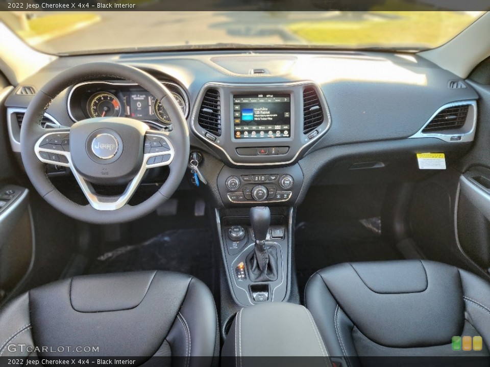 Black Interior Photo for the 2022 Jeep Cherokee X 4x4 #145356561