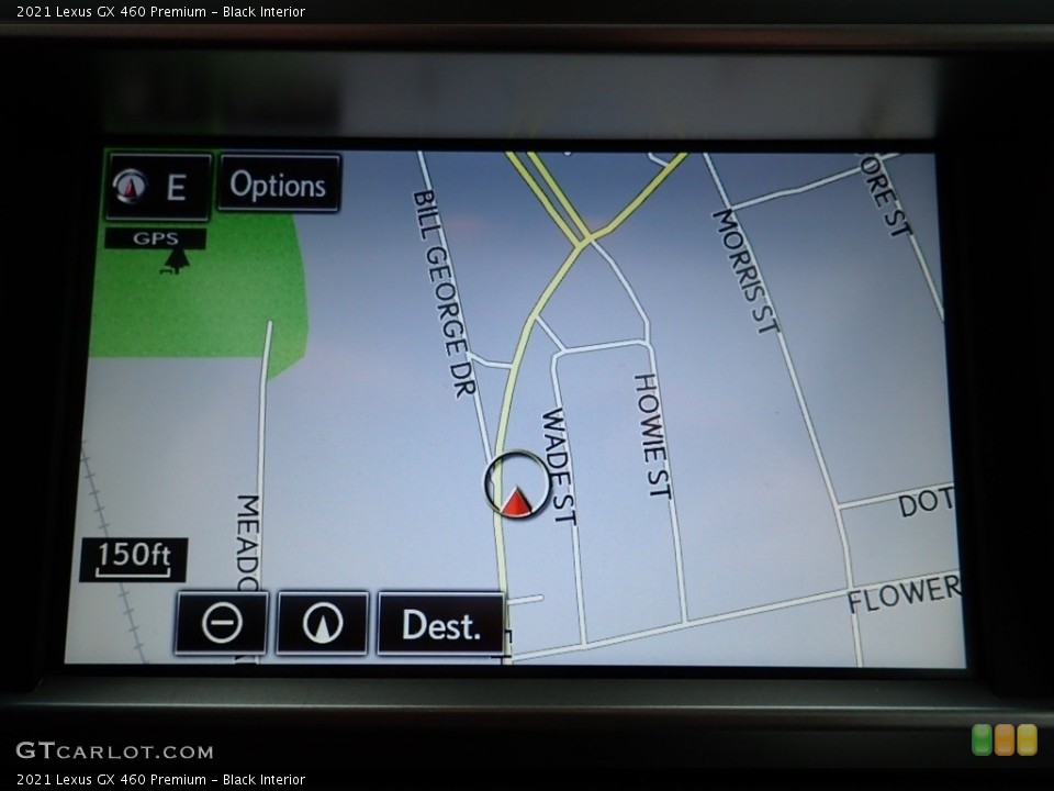 Black Interior Navigation for the 2021 Lexus GX 460 Premium #145358544