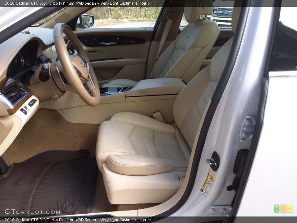 Very Light Cashmere Interior Front Seat for the 2018 Cadillac CT6 3.0 Turbo Platinum AWD Sedan #145358805