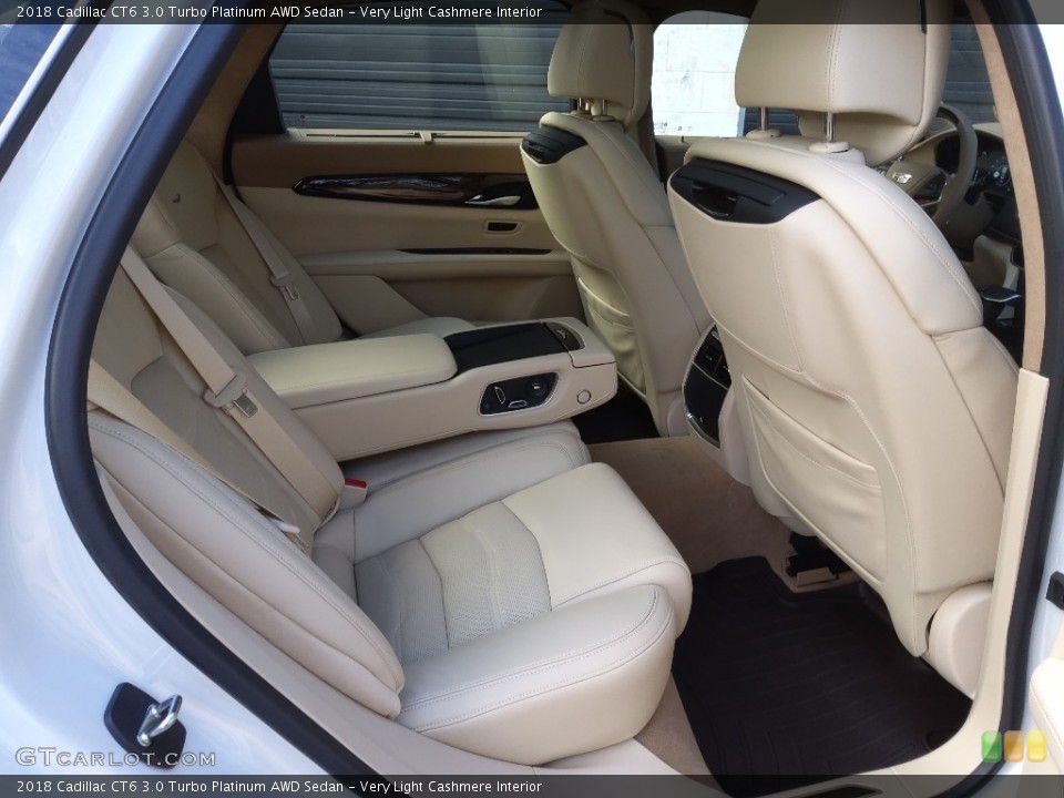 Very Light Cashmere Interior Rear Seat for the 2018 Cadillac CT6 3.0 Turbo Platinum AWD Sedan #145358949