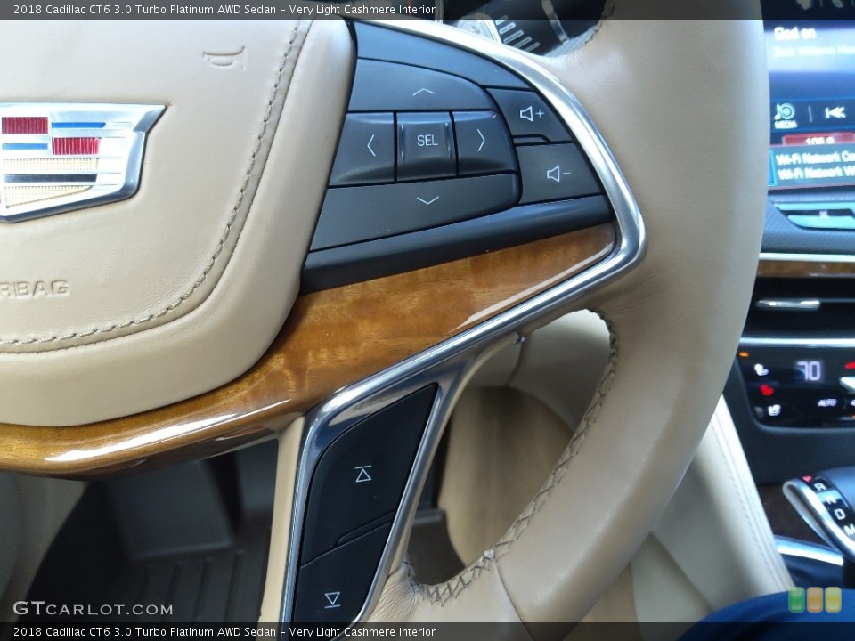 Very Light Cashmere Interior Steering Wheel for the 2018 Cadillac CT6 3.0 Turbo Platinum AWD Sedan #145359093
