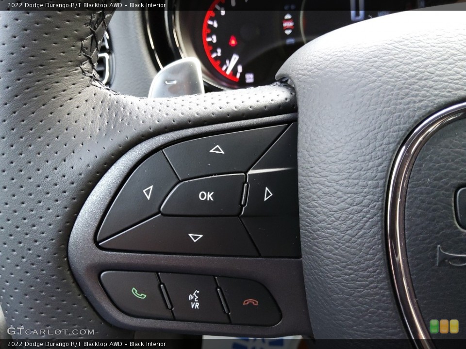 Black Interior Steering Wheel for the 2022 Dodge Durango R/T Blacktop AWD #145359120