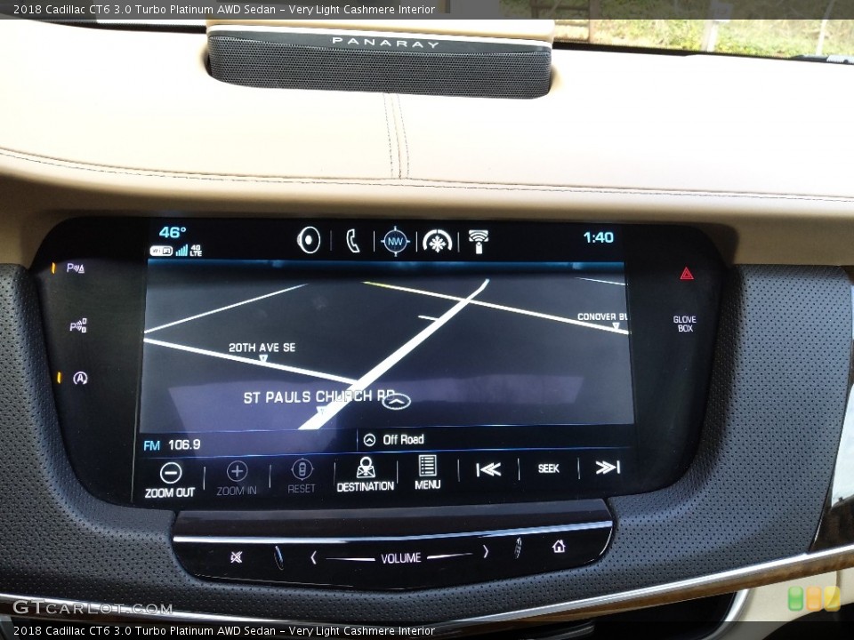 Very Light Cashmere Interior Controls for the 2018 Cadillac CT6 3.0 Turbo Platinum AWD Sedan #145359156
