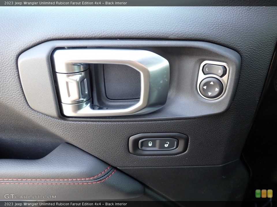 Black Interior Door Panel for the 2023 Jeep Wrangler Unlimited Rubicon Farout Edition 4x4 #145359485