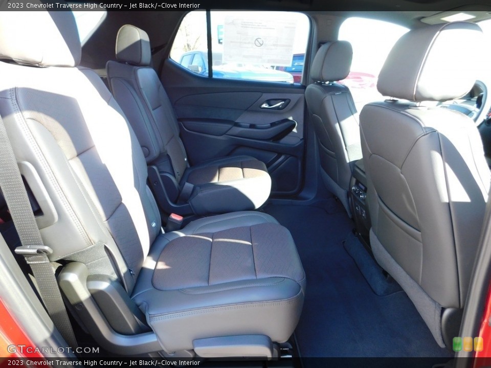 Jet Black/­Clove Interior Rear Seat for the 2023 Chevrolet Traverse High Country #145359735
