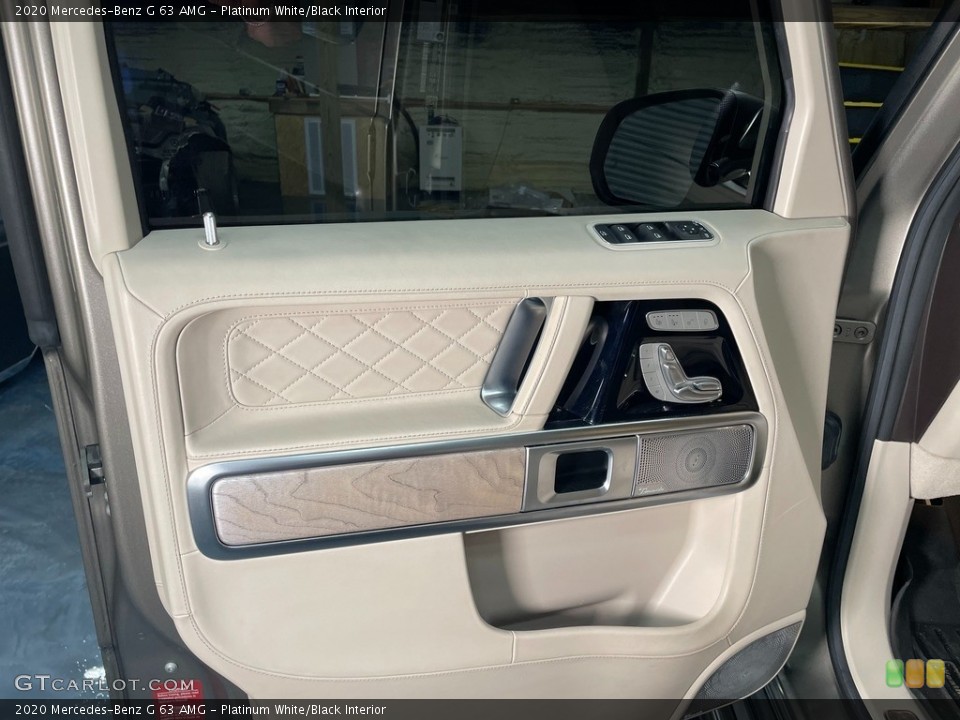 Platinum White/Black Interior Door Panel for the 2020 Mercedes-Benz G 63 AMG #145360653