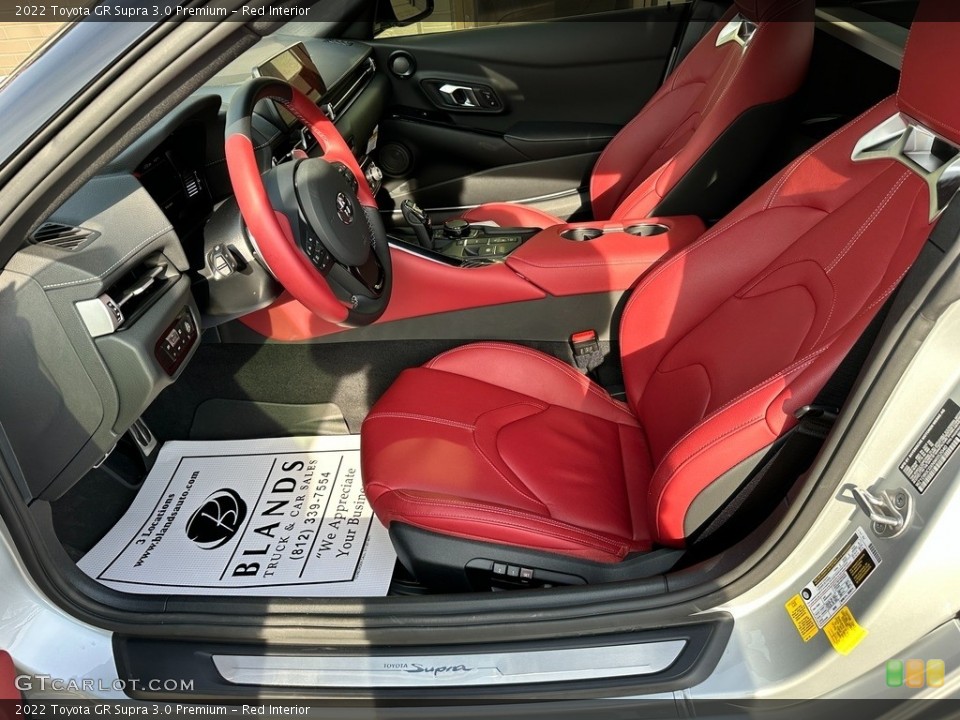 Red Interior Front Seat for the 2022 Toyota GR Supra 3.0 Premium #145360737