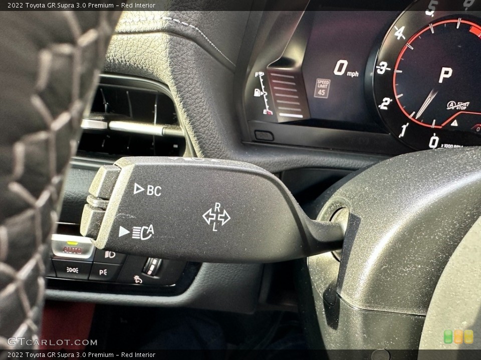 Red Interior Controls for the 2022 Toyota GR Supra 3.0 Premium #145360797