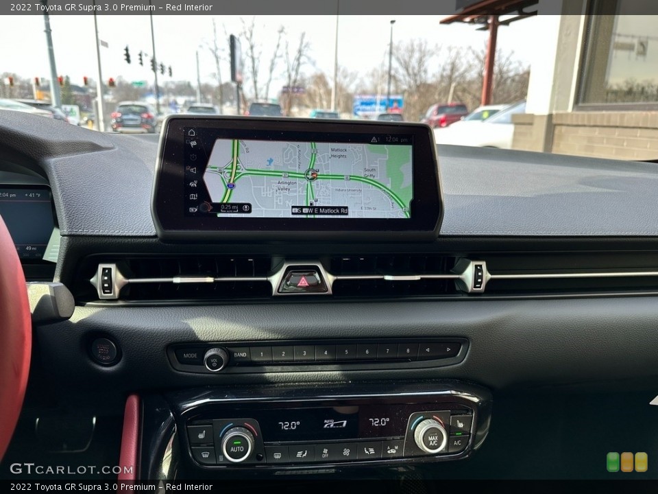 Red Interior Dashboard for the 2022 Toyota GR Supra 3.0 Premium #145360821